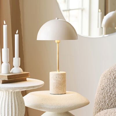 House Nordic Sheffield pöytävalaisin beige